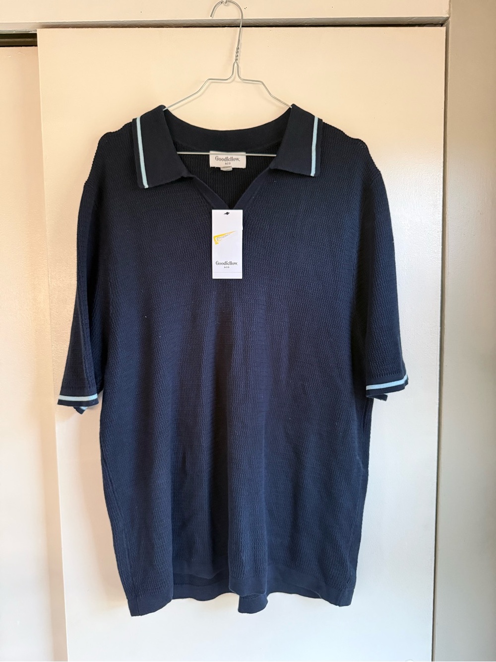 Target Navy Polo with Light Blue Trim - Men’s Short Sleeve